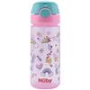 Nuby Nûby - Tazza a pressione con cannuccia morbida - Rosa - 540ml - 3 anni+