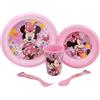 Stor SET DI STOVIGLIE PER BAMBINI DA 5 PEZZI. PIATTO, CIOTOLA, BICCHIERE DA 260 ML E POSATE. SENZA BPA | MINNIE MOUSE SPRING LOOK