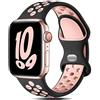 Gulemfy Cinturino Compatibile per Apple Watch 44mm 42mm 45mm 46mm 49mm 38mm 40mm 41mm, Sportiva Cinturini Silicone e Traspirante per iWatch Series 11 SE 10 9 8 7 6 5 4 Ultra