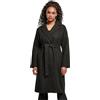 Urban Classics Ladies Oversized Classic Coat Giacca, Nero, L Donna