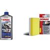 SONAX Xtreme Polish+Wax3 Hybrid Npt Potente Lucidante per Superfici Verniciate Opache & Spugna d'Applicazione per una Stesura Uniforme e Accurata di Polish e Cere Sulle Parti Esterne