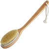 HONZUEN Dry Brushing Body Brush, Manico Lungo Spazzola Esfoliante Corpo, Legno Spazzole Bagno Setola Naturale, Spazzole Bagno Schiena per Esfoliante pelle Morta, Allevia la Cellulite