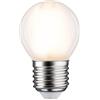 Paulmann 28635 Lampadina LED filamento a goccia 5 Watt lampadina classica dimmerabile opaco 2700 K bianco caldo E27