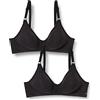 Nur Die 2er Pack Damen Baumwoll Bh Donna Reggiseno, Bianco (White), 5C (Taglia Produttore: 90C)