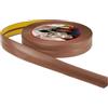 ProfiPVC Battiscopa Morbido PVC 18x18mm - 5 metro, Nastro Sigillante Autoadesivo per Cucina e Bagno, Elastico e Divisibile, con Striscia Spezzata, Montaggio Facile, Marrone