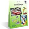 Ursus 43510003 - Diamond Painting Creative Set Sports per Bambini, per Creare Quadri, ciondoli e Adesivi con Diamanti