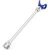 QWORK® 30cm Spruzzatore Airless Spruzzatore di Vernice Spray Gun Punta Estensione + ugello per sedile, Prolunga per pistole a spruzzo airless per raggiungere pavimenti & soffitti, 1pezzi