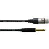 Cordial FAIR LINE - Cavo per microfono 5 FP, 5,0 m XLR femmina/jack mono, nero