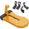 URAQT Gradino per Portiera Auto, Gradino per Portiera Auto Universale con 4pcs Gancio, Pieghevole Gradino per Portiera Auto Antiscivolo, Facile da Trasportare e Installare Accessori per Auto (Arancia)