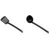 Tescoma Paletta per Cucina Forata & Space Line Mestolo, Nero, 32 Cm