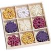 BRUNNEN KnorrPrandell - Scatola in legno con decorazioni in feltro, motivo floreale, 22 mm, multicolore