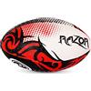 OPTIMUM Ball, Razor Palla da Rugby Unisex-Adult, Nero/Blu, 3