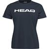 HEAD Maglietta Club Basic Donna, Blu Scuro, M