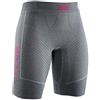 X-Bionic Invent 4.0 - Pantaloncini Palestra Donna - Intimo Tecnico Sportivo - Abbigliamento Ciclismo e Running - Boxer Traspiranti - Per Running e Sport Invernali, Grigio, L