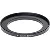 vhbw anello adattatore step-up da 41,5 mm a 52 mm compatibile con obiettivo fotocamera - Adattatore filtro, alluminio (anodizzato), nero opaco