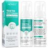 IDUCEN Pasta de dientes, (2 piezas) pasta de dientes en espuma para dientes sensibles, pasta de dientes sin flúor, blanqueamiento anticaries limpieza profunda encías limpieza de dientes fórmula natural