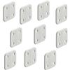 CR-MOESANCO 20 Cerniere in Polipropilene Bianco Senza Giunti per Baule di Roulotte, Camper o Mobili, 46 mm x 36 mm