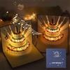 MZSX Biglietto di auguri per compleanno, Torta di compleanno 3D, adatti per donne, uomini e bambini, biglietti di congratulazioni con buste, greeting card.
