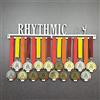 MEDALdisplay Rhythmic - Medagliere da Parete - Porta medaglie Ginnastica Ritmica, Nastro - Sport Medal Hanger - Display Rack (750 mm x 115 mm x 3 mm)