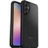 OtterBox Cover per Samsung Galaxy A54 5G Sleek, resistente a shock e cadute, testata a norme anti caduta MIL-STD 810G, Protezione Antimicrobica, Trasparente/Nero, Senza Retail Package