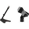 QUIK LOK QuikLok A114BK asta microfonica telescopica da tavolo nera & TIGER MCA88-BK Clip per microfono - Clip per microfono con filettatura standard da 5/8