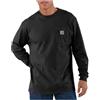 Carhartt, Pocket T-shirt a manica lunga, Loose Fit Uomo, Nero, XL