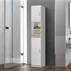 Susany Armadio da Bagno, Armadio a Colonna da Bagno, Modern Tower Mobile  Bagno, Mobile Alto Colonna Bagno Grigio Cemento 25x25x170 cm in Truciolato  : : Casa e cucina