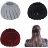 OTKARXUS Fermaglio per capelli a nido di uccelli, 3 pezzi in velluto espandibile per coda di cavallo, accessorio per capelli per donne, ragazze (3 colori)