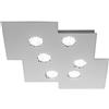PADANA LAMPADARI Lampada da soffitto, Plafoniera moderna Meghan alluminio tagliato a laser verniciato a polveri minimal di design, 6 faretti Gx53 LED per camera, soggiorno, cucina, corridoio, entrata.