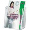 SIGEL LH116 Porta-depliant da parete, in acrilico, con 1 tasca per A5, 1 pz