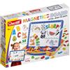 Quercetti Magnetino Letters Lavagna per Bambini 4-8 Anni con Lettere Magnetiche per Bambini, Lavagna Cancellabile con Piedini, Giochi Educativi, Made in Italy