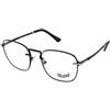 Persol PO2490V 1078 | Occhiali da Vista Graduati | Prova Online | Unisex | Metallo | Quadrati | Nero | Adrialenti