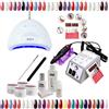 Puzzle Bundle Kit Semipermanente Ricostruzione Decorazione + LAMPADA LED 48W UV + Fresa elettrica 20.000giri + Kit Gel UV