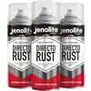 JENOLITE Directorust Vernice Aerosol Lucida | ROSSO CREMISI | Vernice spray multisuperficie | Per l'uso su legno, metallo, plastica, ceramica e superfici arrugginite | 3 x 400ml | RAL3027