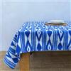 TRESMESTRES Tovaglie per Tavoli Rettangolari e Quadrati - Colorato Stile Mediterraneo - Copritavolo Moderno, Elegante e Casual - Blu, 60x60 cm
