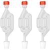 HASLED Gorgogliatore Fermentazione Plastica,Gorgogliatore HASLED con Tappi in Gomma,Airlock di Fermentazione la Produzione di Birra,vino,Sottaceti