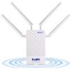 KuWFi Router 4G Con Sim, 150 Mbps/Wireless fino a 300Mbps Con Slot Per Scheda SIM Router 4G da Esterno Con Porte LAN/WAN, 4 Antenne Esterne Ad Alto Guadagno, Supporto10 Utenti