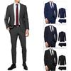 - Senza marca//Generico - Abito Uomo Blu Nero Elegante Slim Fit Vestito cerimonia Sartoriale Casual VEQUE