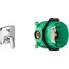 Hansgrohe 71405000 Miscelatore Vasca Ad Incasso Con Deviatore Logis & 01800180 Corpo Incasso Ibox Universale