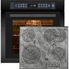 Kaiser Set forno EH 6306 RS+KCT 6715 F Ära, Forno da incasso,79L 15 Fct+piano cottura in vetroceramica 60 cm