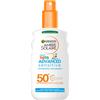 Garnier Sole Garnier Ambre Solaire - Advanced Sensitive Kids Spray Protettivo SPF50+, 200ml