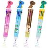 OFFCUP Penne Gel Colorate, 10-in-1 Penne a Sfera Multicolore Retrattili, Retractable Ballpoint Pen Unicorn, Multifunzionale Penna per Ufficio Scuola Forniture Regalo di Studenti Bambini
