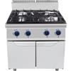 D.L. SERVICE Cucina a gas con 4 fuochi - Vano chiuso - cm 80 x 90 x 114h