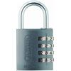 ABUS Lucchetto a Combinazione 145/40 Titanium - Lucchetto per Valigie, Armadietti e altro - Lucchetto in Alluminio - Codice Numerico Personalizzabile - Livello di Sicurezza ABUS 4