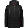 Cmp Mid Fix Hood 30k3057 Jacket Nero 4XL Uomo