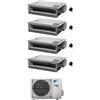 Daikin CONDIZIONATORE DAIKIN QUADRI SPLIT CANALIZZABILE ULTRAPIATTO 9000+9000+9000+18000 BTU INVERTER 4MXM80A9 CON COMANDO A FILO A+++