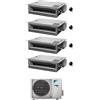 Daikin CONDIZIONATORE DAIKIN QUADRI SPLIT CANALIZZABILE ULTRAPIATTO 9000+12000+12000+12000 BTU INVERTER 4MXM80N CON COMANDO A FILO A+++
