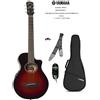 YAMAHA APXT2 Dark Red Burst CHITARRA ACUSTICA 3/4 TRAVEL APX T2 H.85cm con Borsa