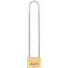 ABUS Lucchetto in ottone 85/50HB200 - con grillo alto - per porte di cantine, capannoni e altro ancora - resistente alle intemperie - grillo in acciaio temprato - livello di sicurezza 7