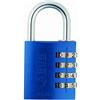 ABUS Lucchetto a combinazione in alluminio da 40 mm, blu, confezione blister